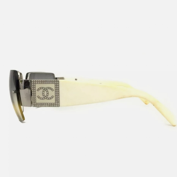 CHANEL 62□15 CC LOGO CREAM SUNGLASSES/R2842 - Picture 3 of 12